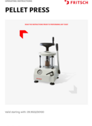 Operating manual Pellet Press