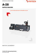 Operating manual Particle Sizer  ANALYSETTE 28 ImageSizer